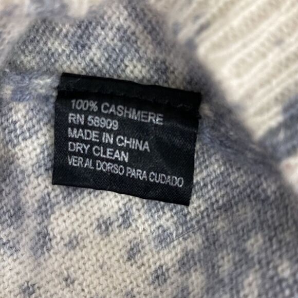 Antonio Melani snakeskin print 100% cashmere crew neck pullover sweater size S - Picture 5 of 7